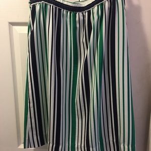 Silk like multi color skirt